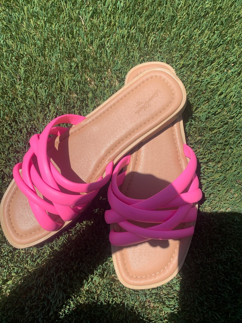 Pink Strappy Sandals